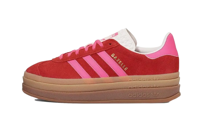 Adidas Gazelle Bold Collegiate Red Lucid Pink - Image 3