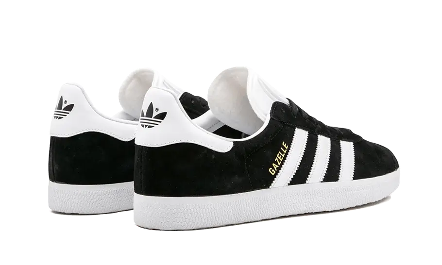Adidas Gazelle Core Black Cloud White Gold - Image 3