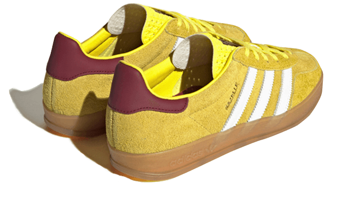 Adidas Gazelle Indoor Bright Yellow Burgundy - Image 3