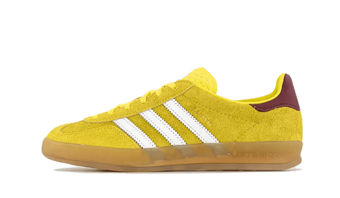 Adidas Gazelle Indoor Bright Yellow Burgundy - Image 4