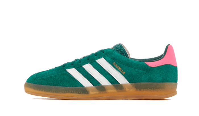 Adidas Gazelle Indoor Collegiate Green Lucid Pink - Image 4