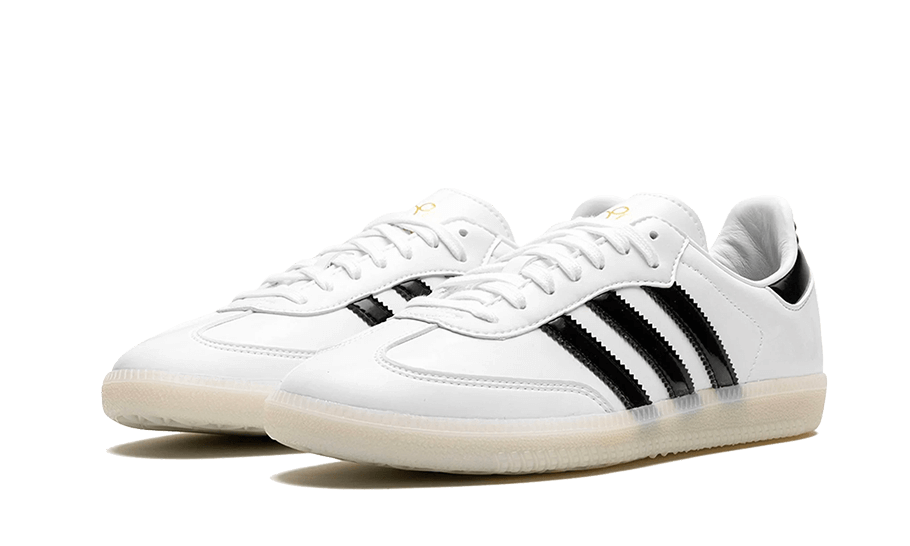 Alternative view of Adidas Samba Jason Dill White Black Patent