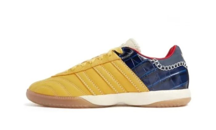 Adidas Samba Millennium Wales Bonner Fade Gold Navy Croc - Image 4