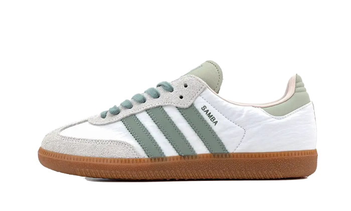 Adidas Samba Og Cloud White Silver Green - Image 4