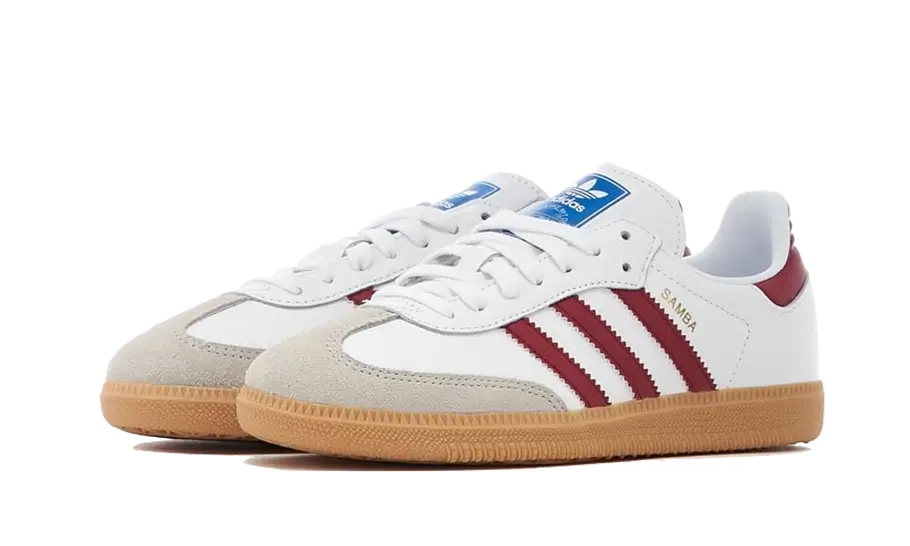 Alternative view of Adidas Samba Og White Burgundy Gum