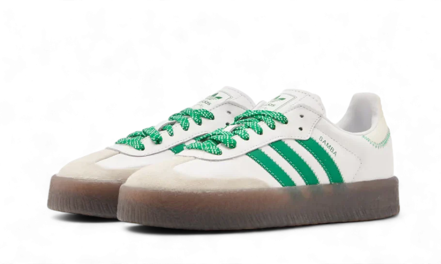 Alternative view of Adidas Sambae Cloud White Green