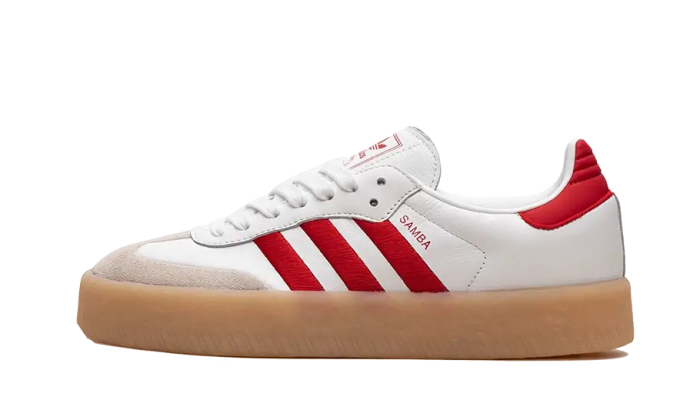 Adidas Sambae White Better Scarlet Gum - Image 5