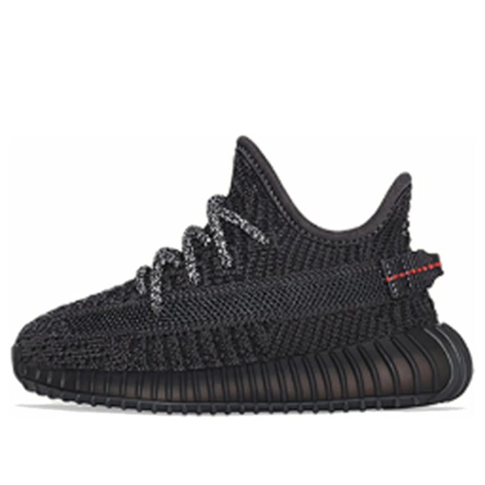Adidas Yeezy Boost 350 V2 Kids Black Non Reflective - Image 5