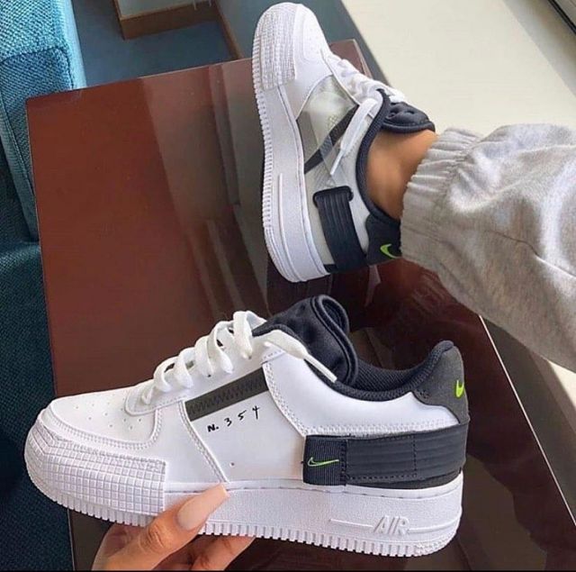 Air Force 1 Low Drop Type White Black Volt - Image 7