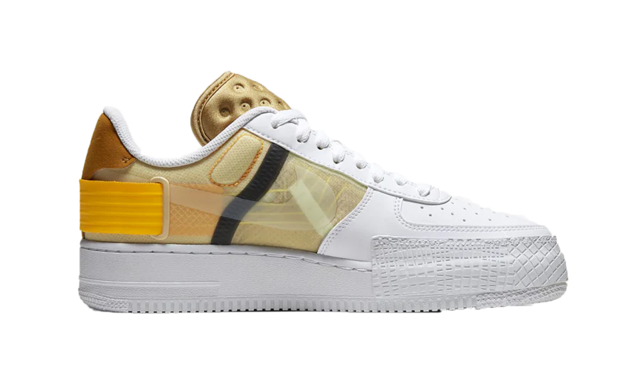Air Force 1 Low Drop Type White Gold Yellow - Image 3