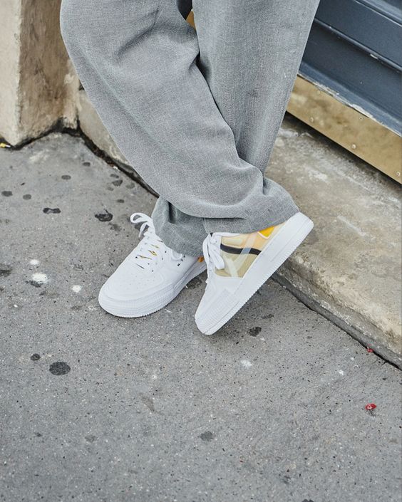 Air Force 1 Low Drop Type White Gold Yellow - Image 5