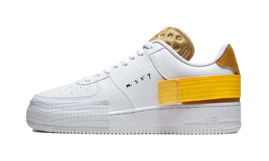 Air Force 1 Low Drop Type White Gold Yellow
