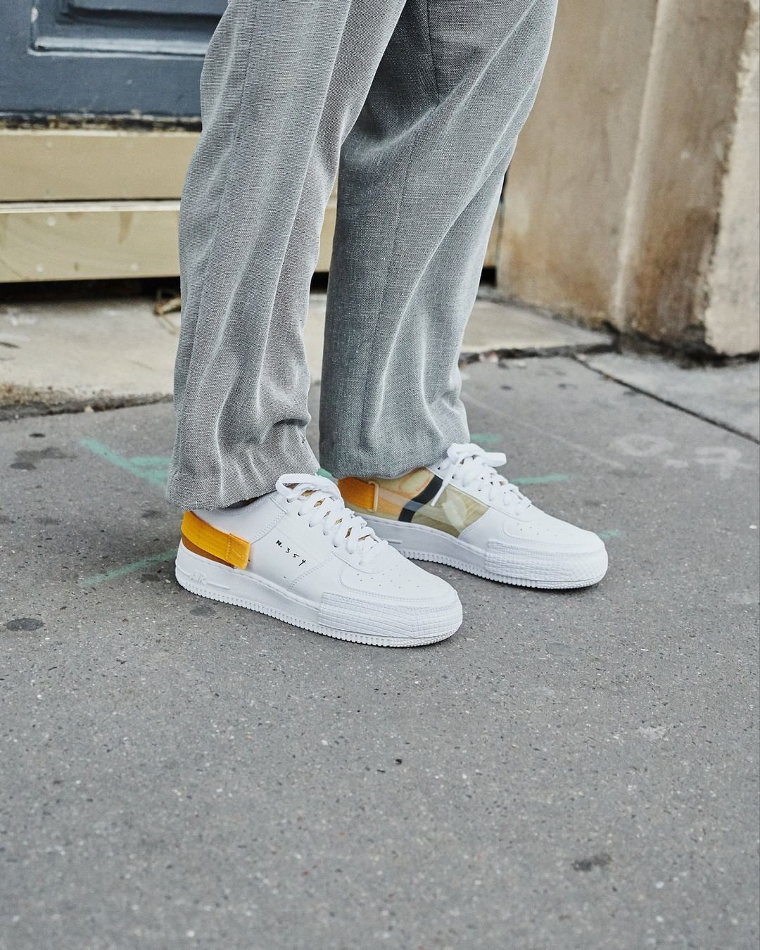 Air Force 1 Low Drop Type White Gold Yellow - Image 4