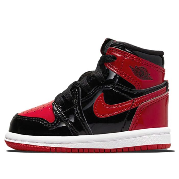 Air Jordan 1 High Kids Patent Red - Image 6