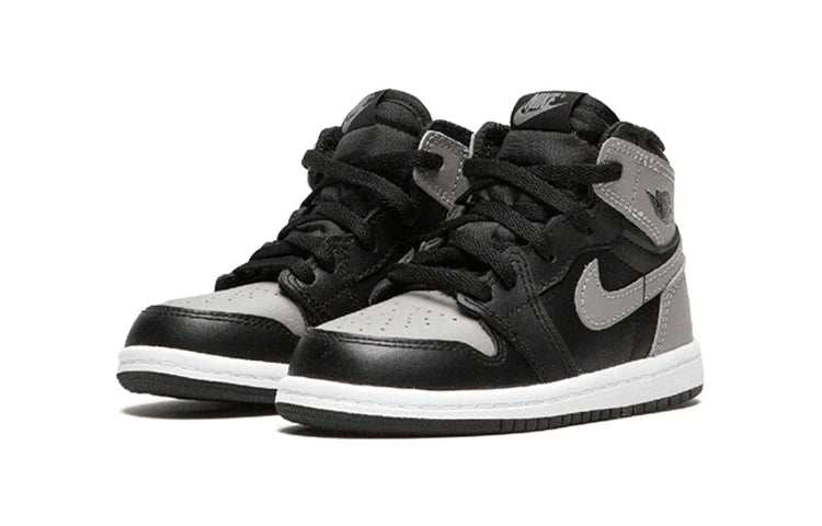 Alternative view of Air Jordan 1 High Kids Shadow Black