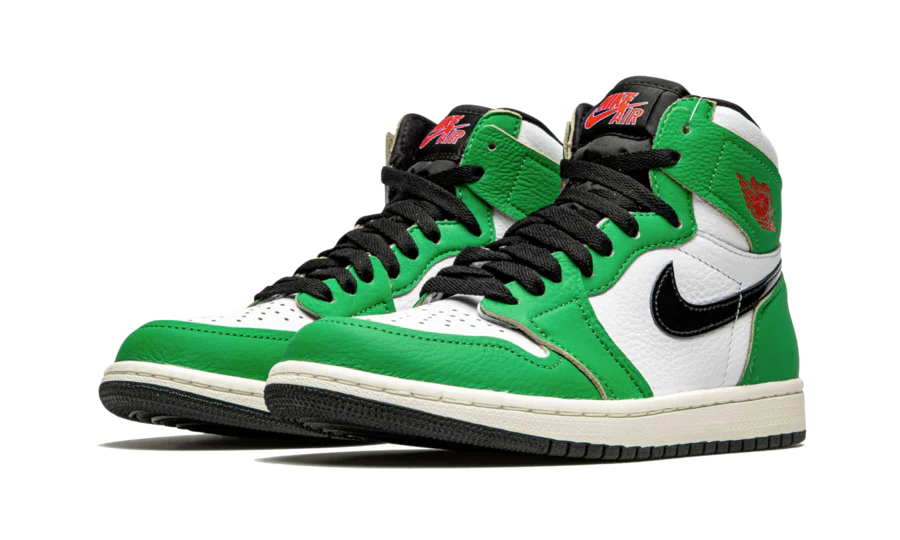 Alternative view of Air Jordan 1 High Lucky Green 1