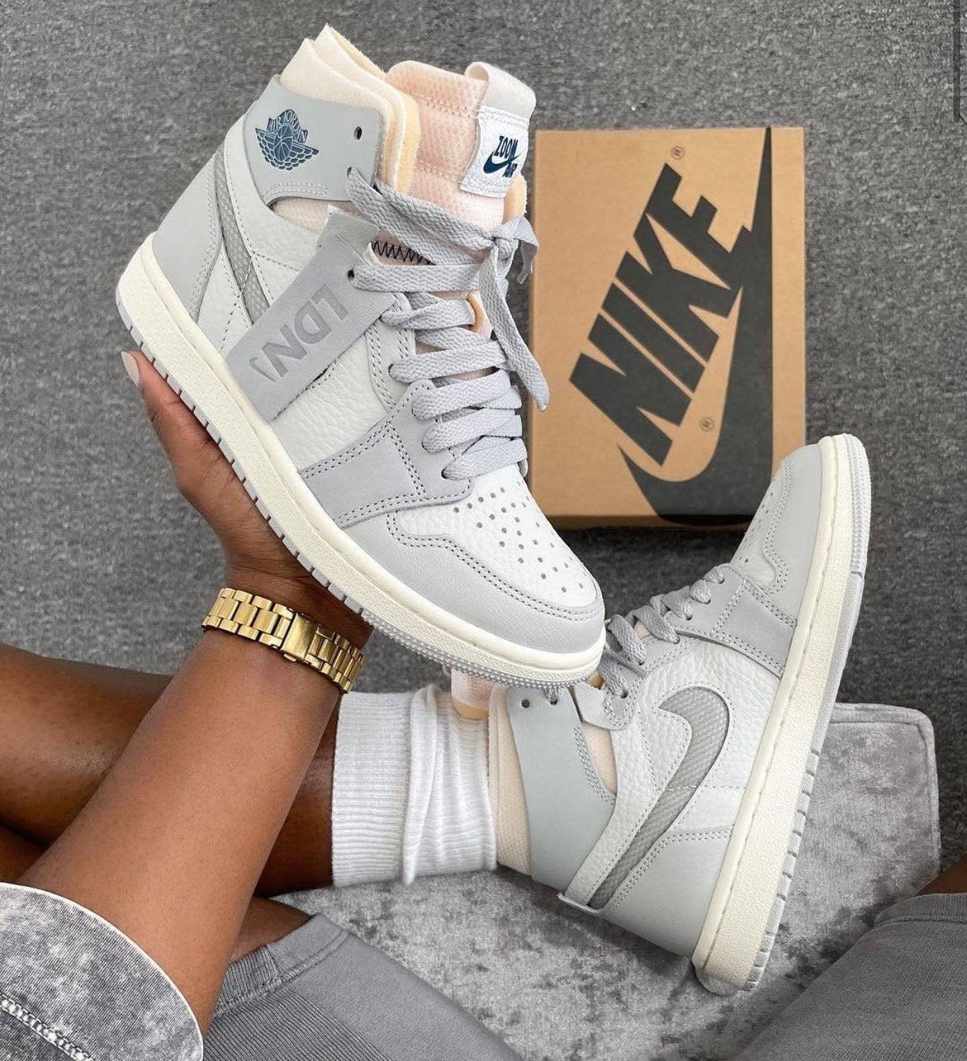 Air Jordan 1 High Zoom Air Cmft London Gray - Image 4