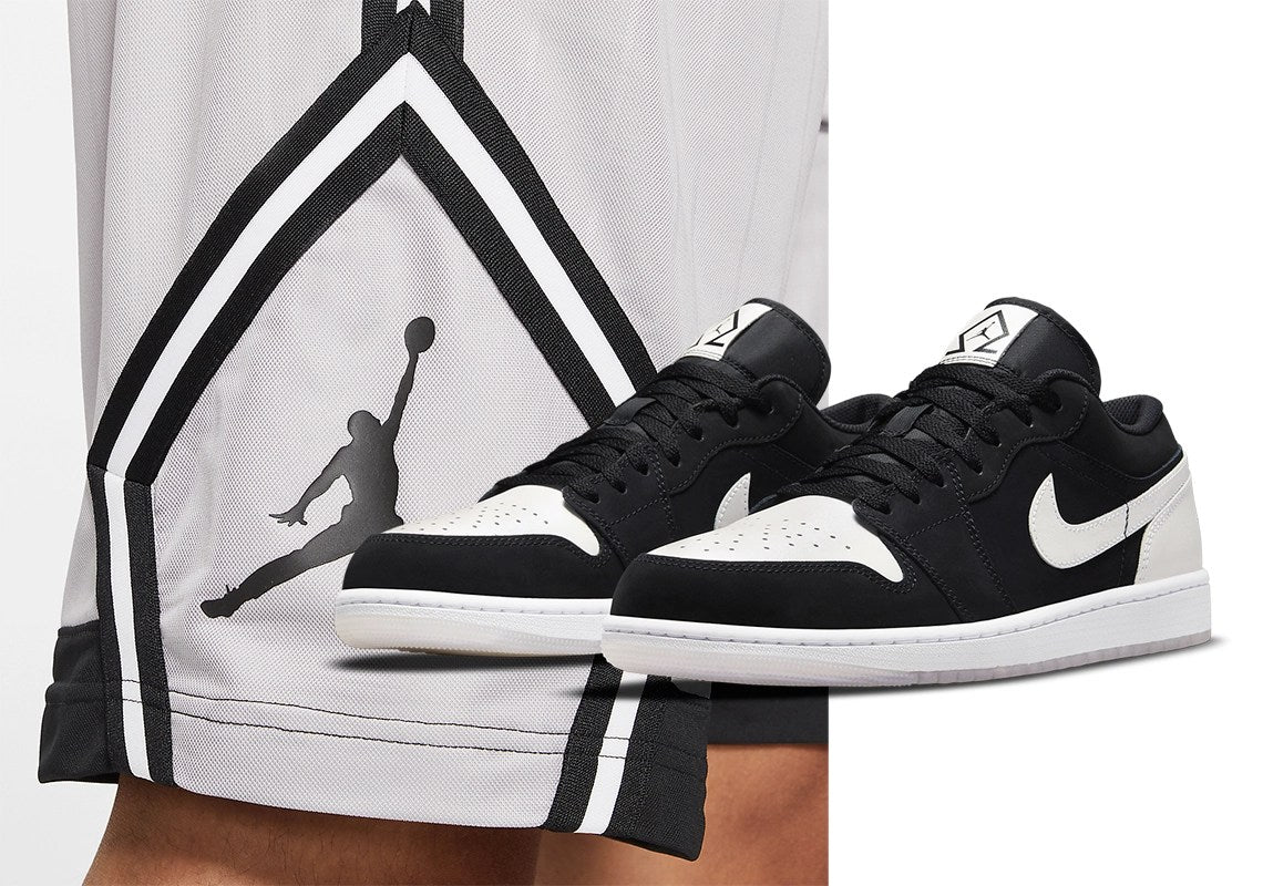 Air Jordan 1 Low Black White Diamond - Image 5