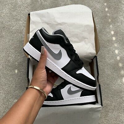 Air Jordan 1 Low Black White Particle Gray - Image 5