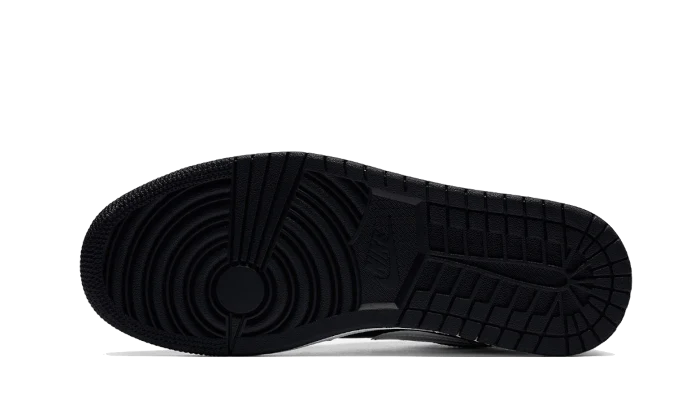 Air Jordan 1 Low Brushstroke Swoosh Black - Image 3