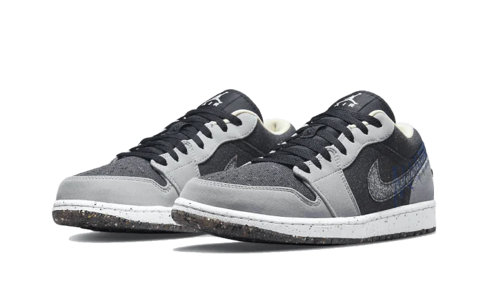 Alternative view of Air Jordan 1 Low Crater Black Grey