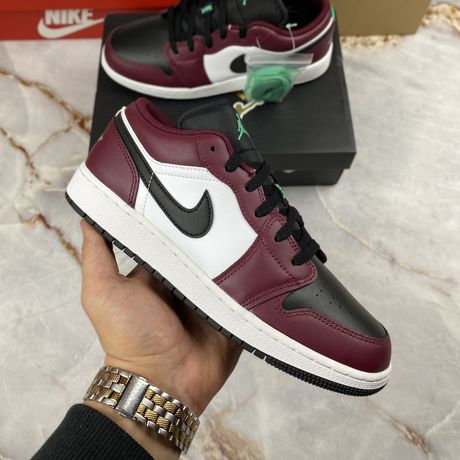 Air Jordan 1 Low Se Dark Beetroot Black Roma Green - Image 4