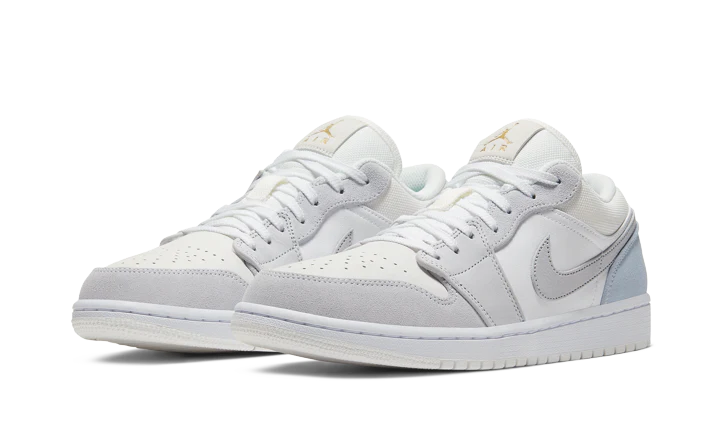 Alternative view of Air Jordan 1 Low Sky Grey Paris - Shop Sneakers Online And Cozy Shoes | Cozy Kicks Official