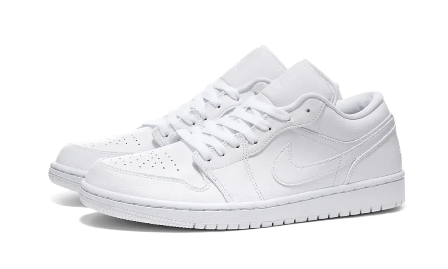 Alternative view of Air Jordan 1 Low Triple White