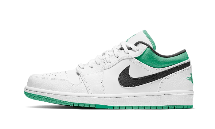 Air Jordan 1 Low White Lucky Green Black
