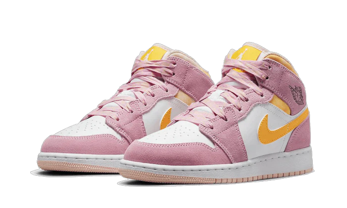 Alternative view of Air Jordan 1 Mid Arctic Pink