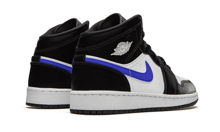 Air Jordan 1 Mid Black Racer Blue White - Image 3