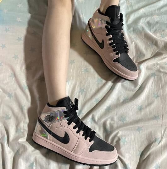 Air Jordan 1 Mid Dirty Powder Iridescent - Image 5