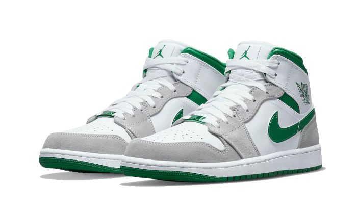Alternative view of Air Jordan 1 Mid Grey Green