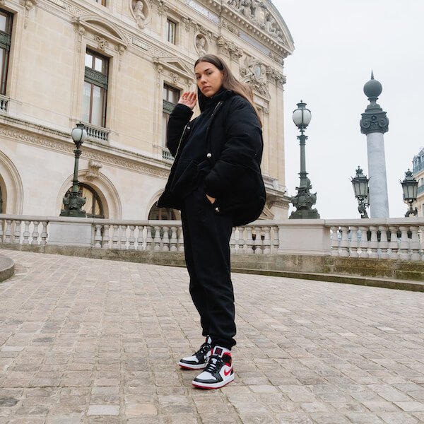 Air Jordan 1 Mid Gym Red Black White - Image 6