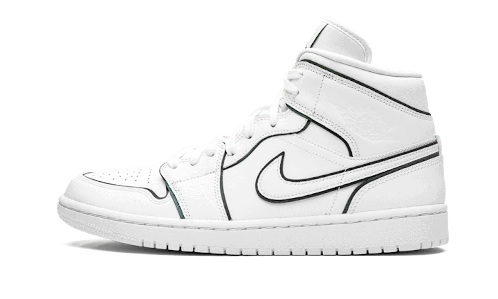 Air Jordan 1 Mid Iridescent Reflective White 1