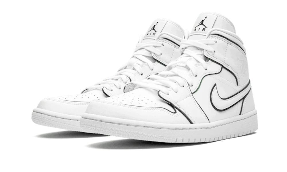 Alternative view of Air Jordan 1 Mid Iridescent Reflective White 1