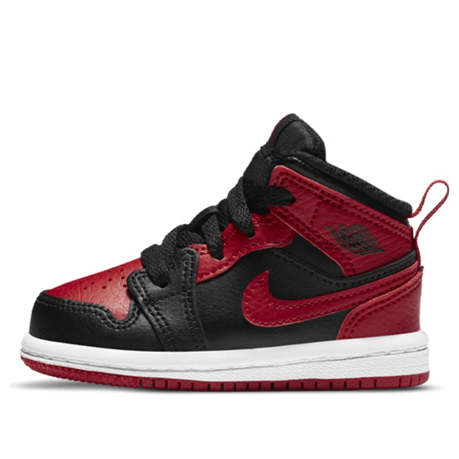Air Jordan 1 Mid Kids Banned Black Red