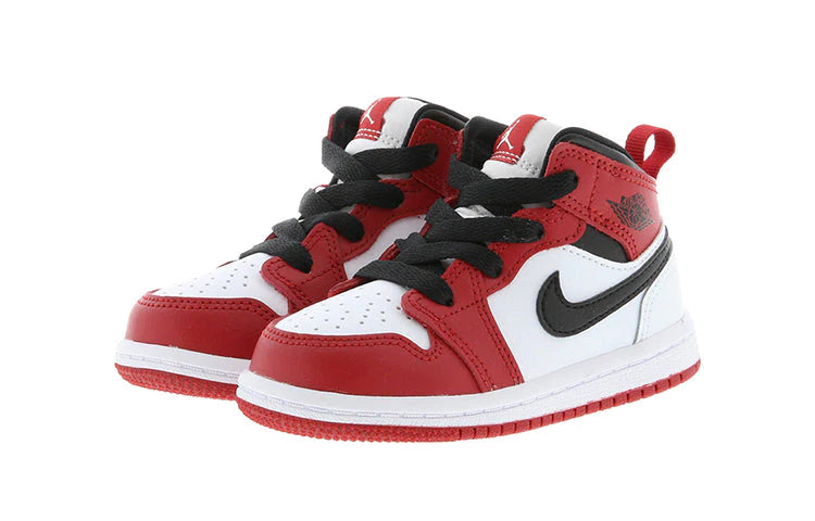Alternative view of Air Jordan 1 Mid Kids Chicago Red
