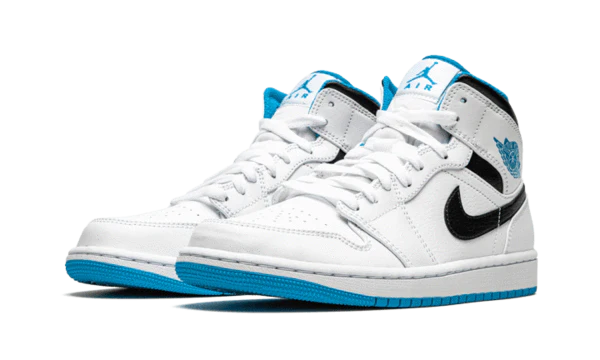 Alternative view of Air Jordan 1 Mid Laser Blue