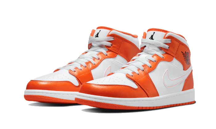 Alternative view of Air Jordan 1 Mid Metallic Orange