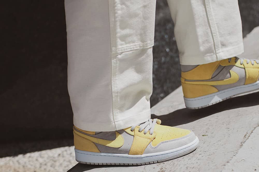 Air Jordan 1 Mid Mixed Textures Yellow - Image 5