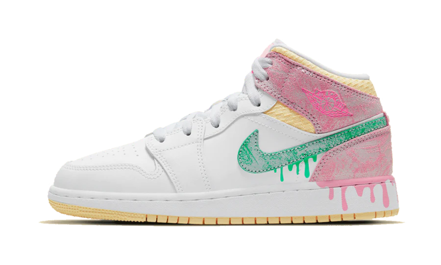 Air Jordan 1 Mid Paint Drip