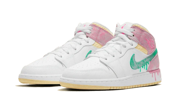 Alternative view of Air Jordan 1 Mid Paint Drip