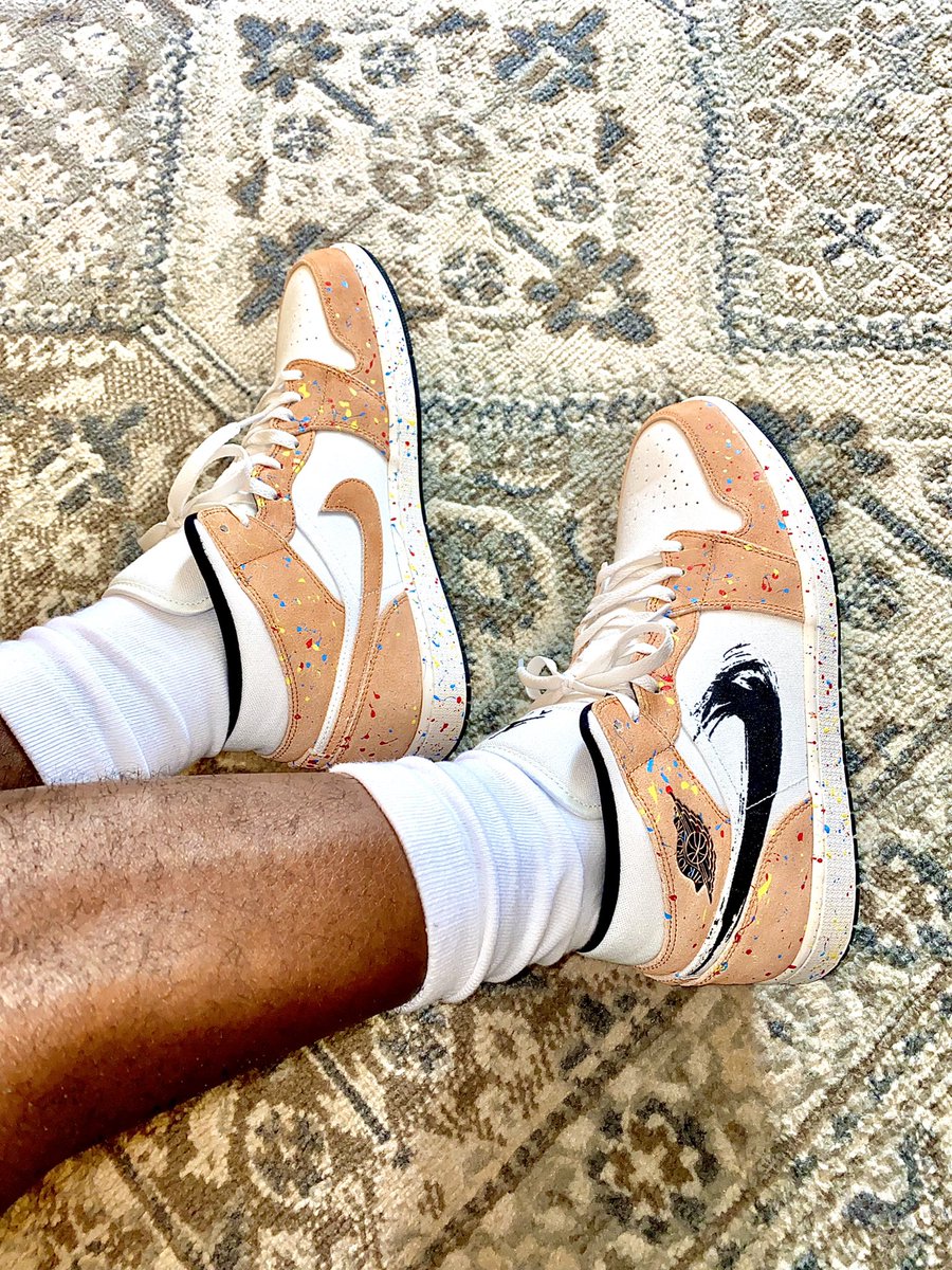 Air Jordan 1 Mid Se Brushstroke - Image 4