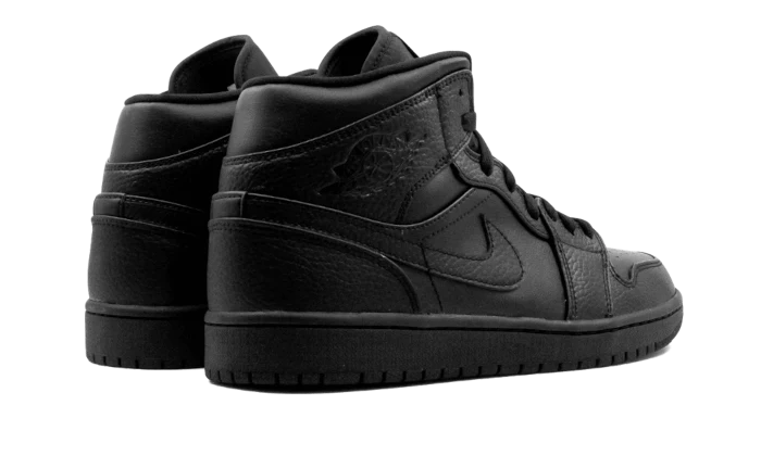 Air Jordan 1 Mid Triple Black - Image 3