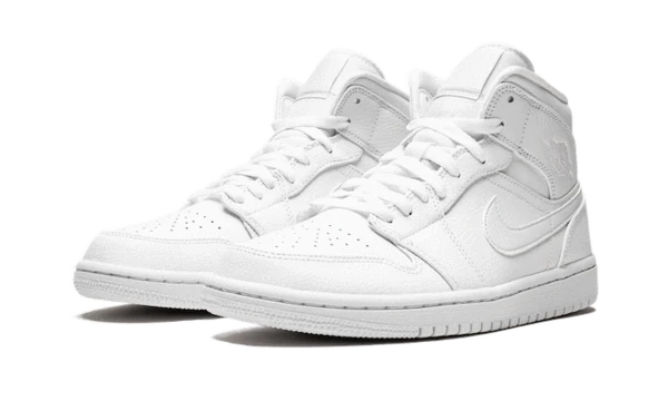 Alternative view of Air Jordan 1 Mid Triple White