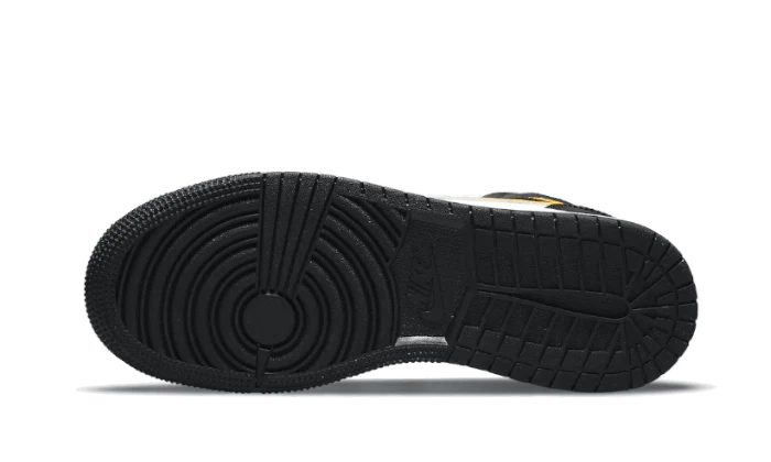 Air Jordan 1 Mid White Pollen Black - Image 3