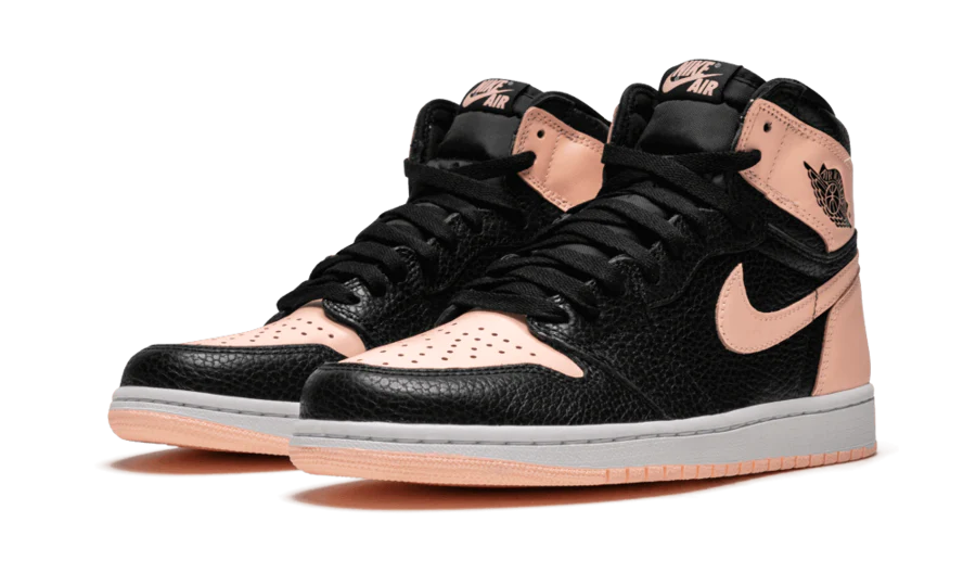 Alternative view of Air Jordan 1 Retro High Black Crimson Tint