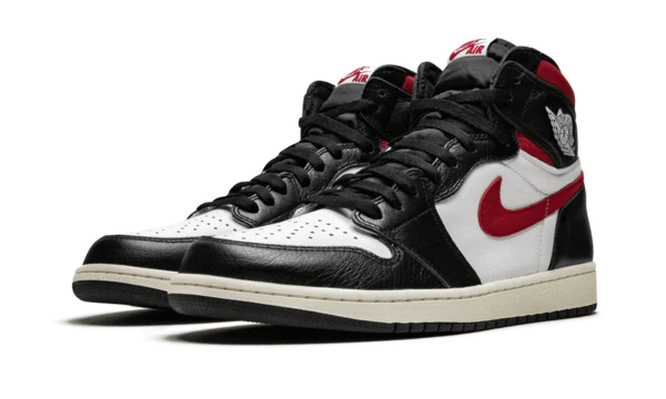 Alternative view of Air Jordan 1 Retro High Black Gym Red