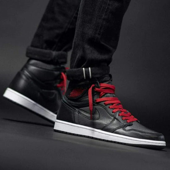 Air Jordan 1 Retro High Black Gym Red Black - Image 5